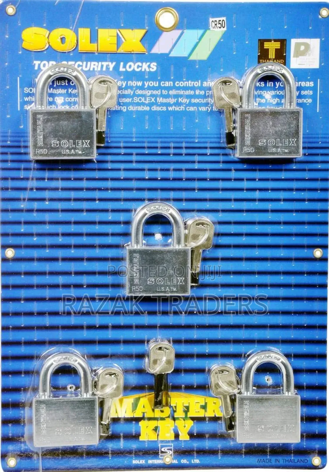 USA Brand Solex 5pc Master Key Set Chrome 50mm