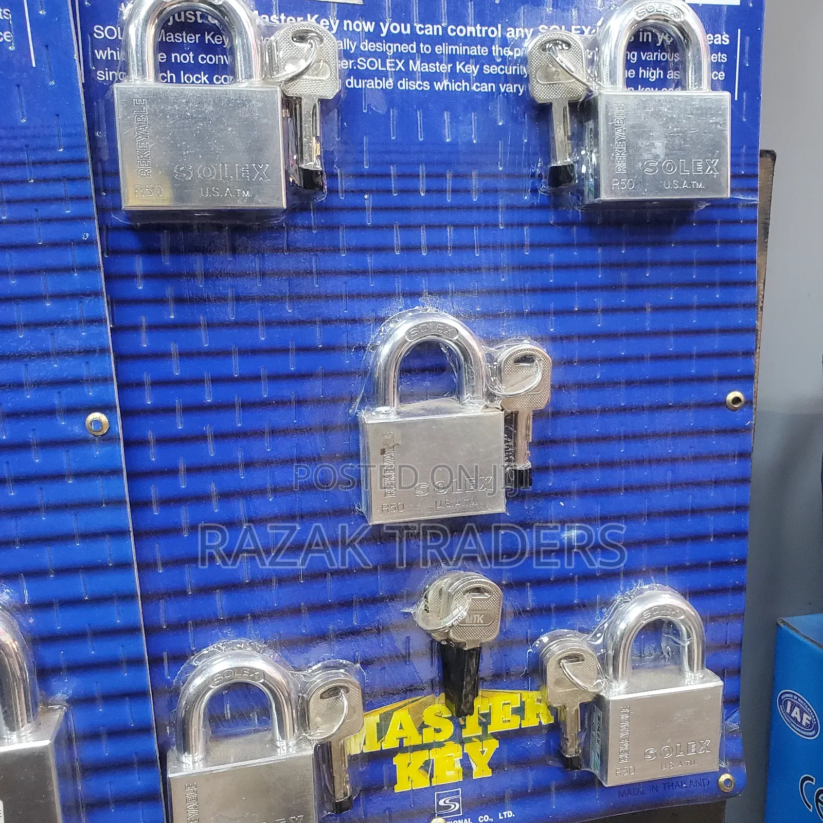 USA Brand Solex 5pc Master Key Set Chrome 50mm