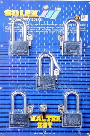 SOLEX 5pc Master Key Set Chrome Long 70mm