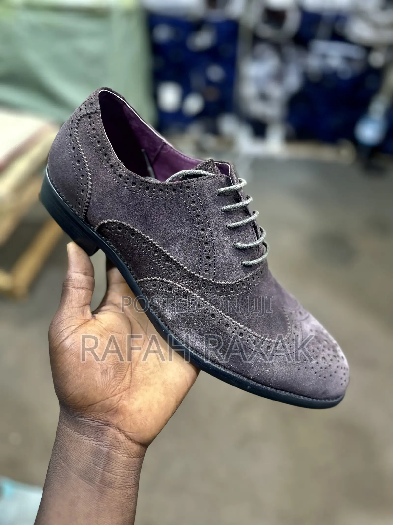 Original Coffee Brown Suede Clarks Oxford Shoes