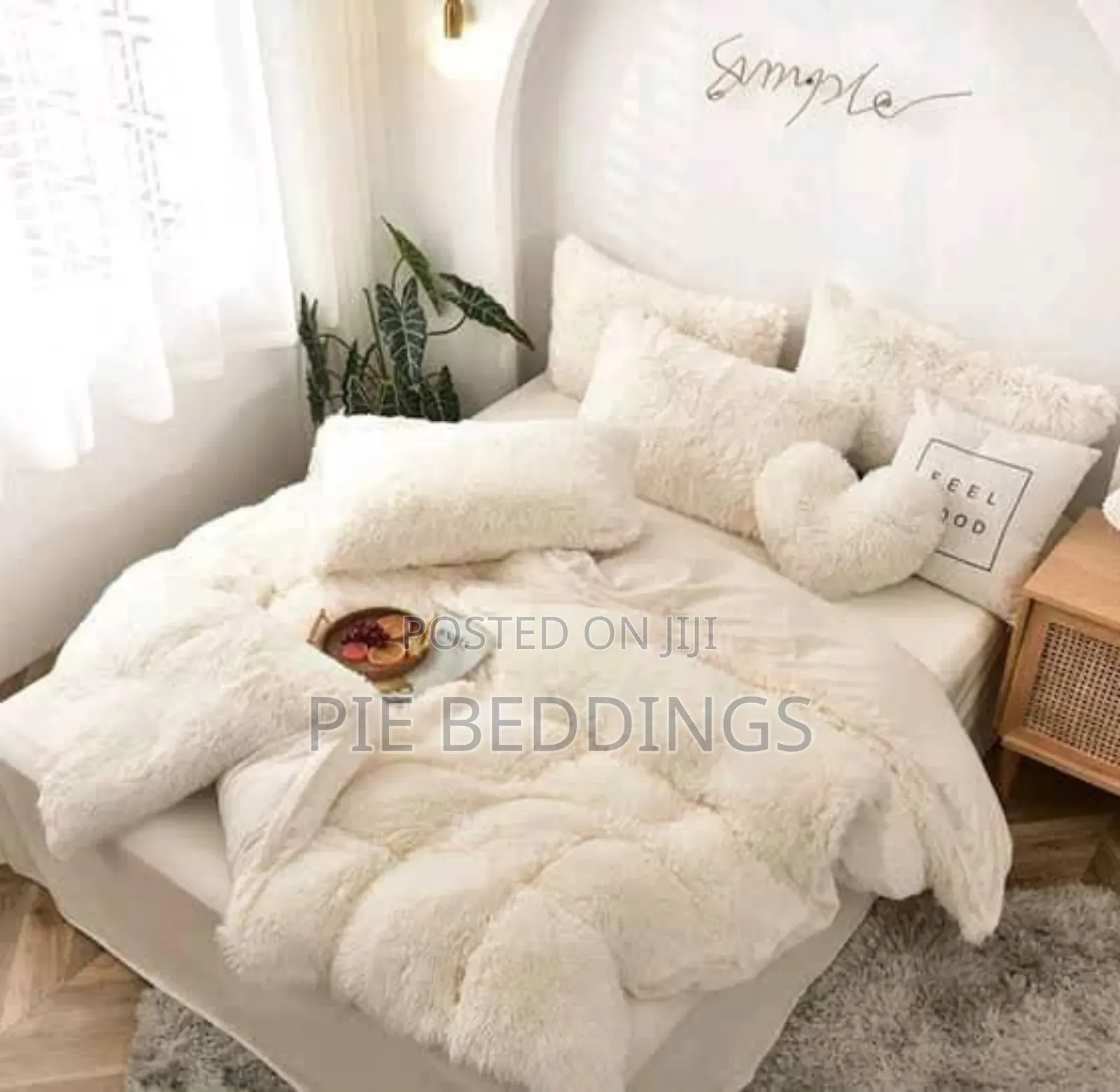 New 6pc Fluffy Bedcover