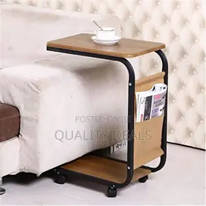 Multifunction C-Shaped Side Coffee Table