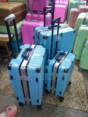 VIP Plastic Aluminium Suitcase. Fullset.( Blue)