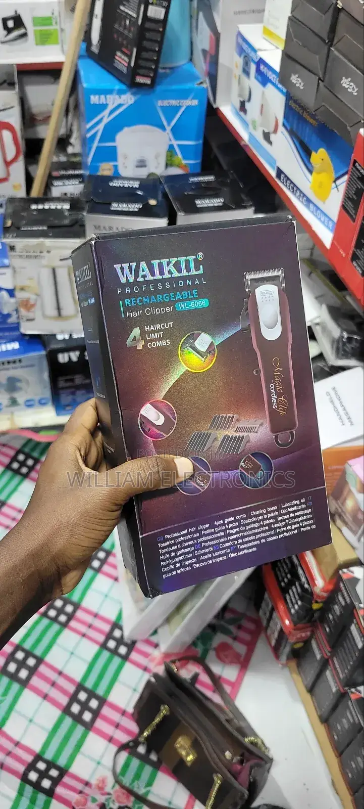 Waikil Professional Rechargeable Hair Clipper/Wl-6066