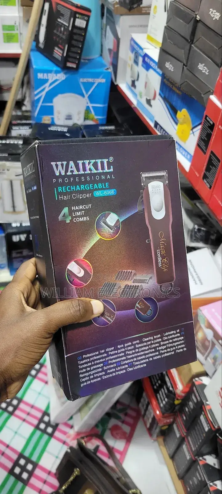 Waikil Professional Rechargeable Hair Clipper/Wl-6066