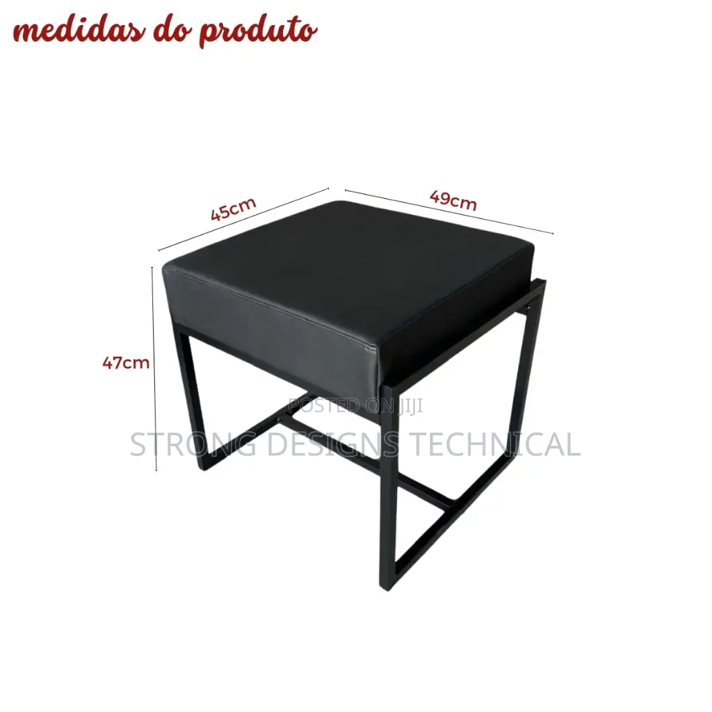 Metallic Stool/ Chair for Receptions/Salons/ Boutiques,Home