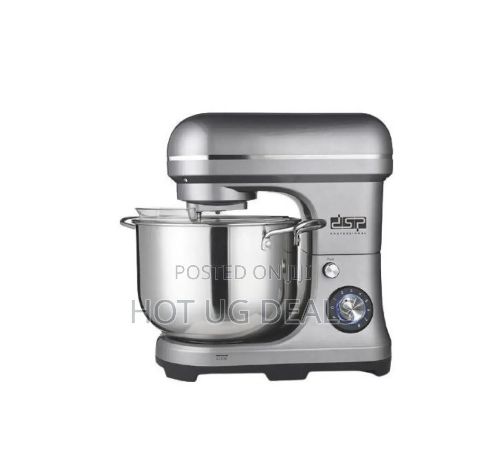 Dsp 10l, 8 Speed Dough Stand Mixer Food Processor- Silver.