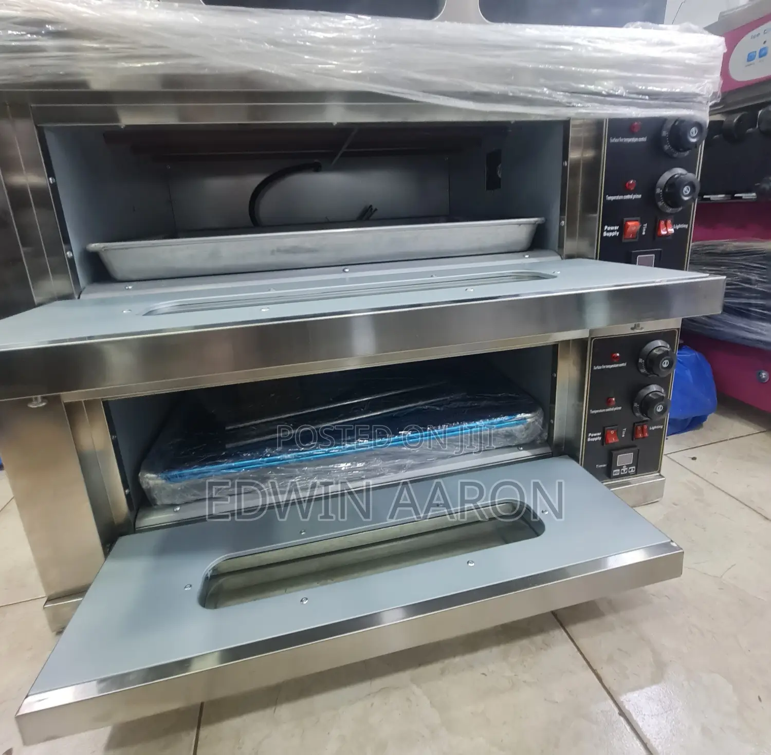 Double Deck Single Tray Commercial Oven