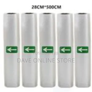 5 PCS Vacuum Food Saver Sealer Bags Rolls for Vacuum Packing
