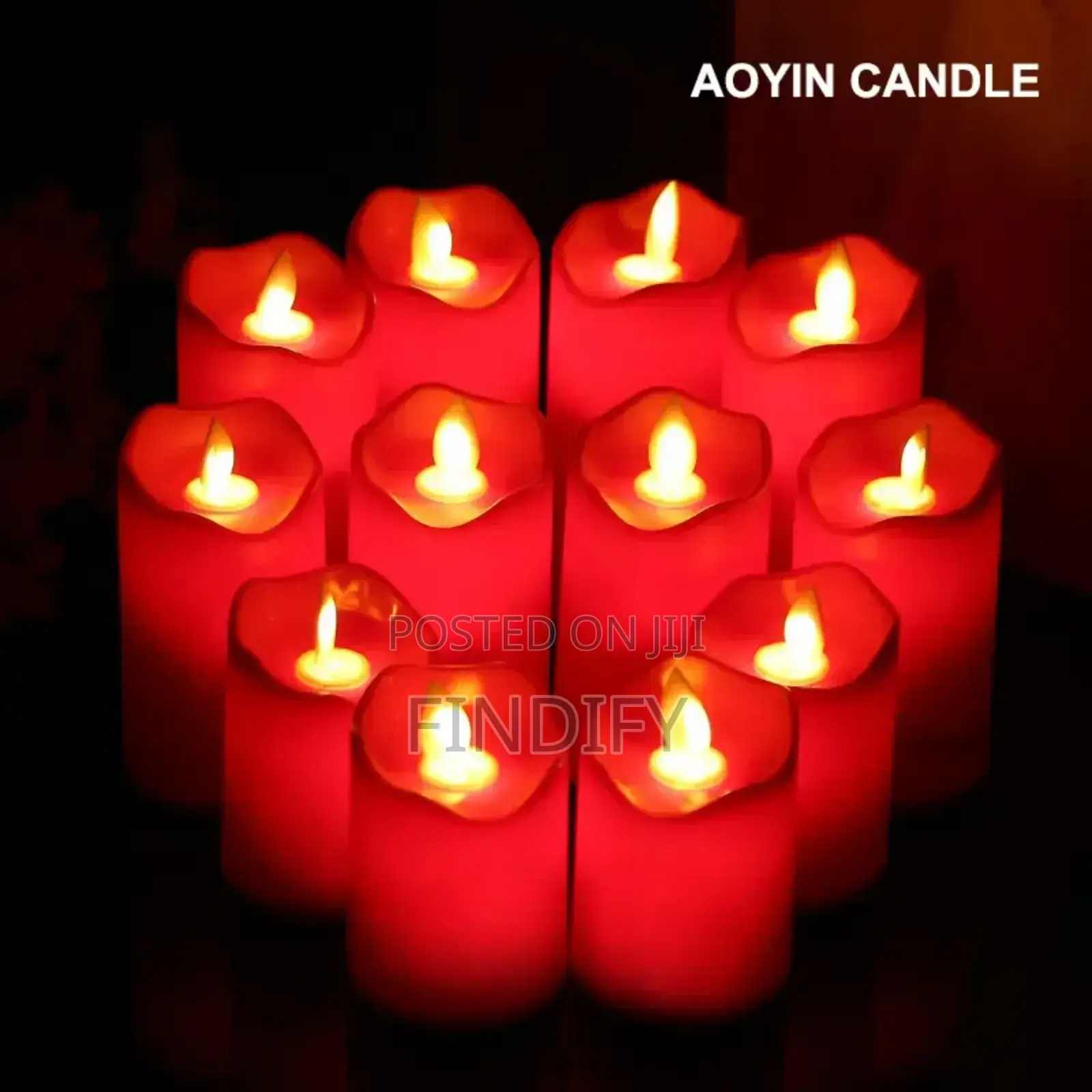 12pcs LED Flameless Christmas Candles Wave-Shape Lights