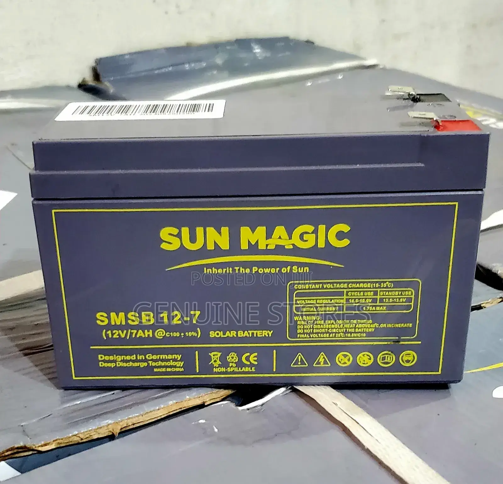 Sun Magic 7ah /12v Battery