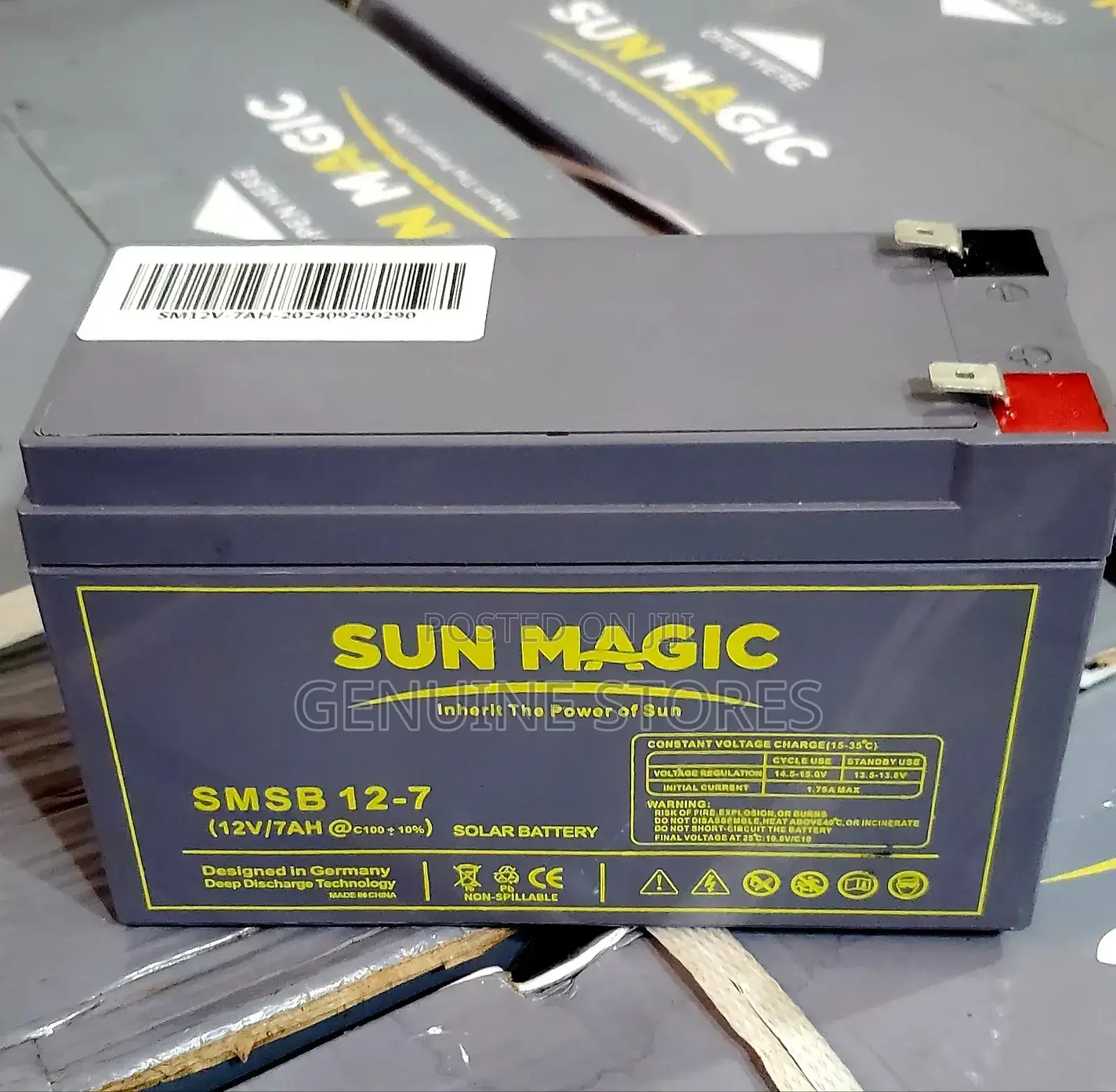 Sun Magic 7ah /12v Battery
