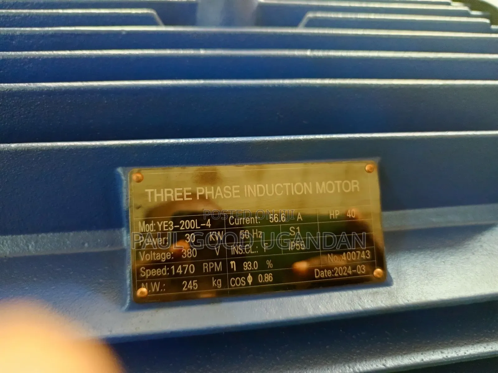 3phase Induction Motor(40hp)