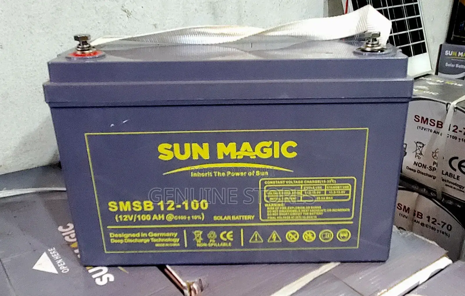 Sun Magic Battery 100ah of 12v / German Made Battery