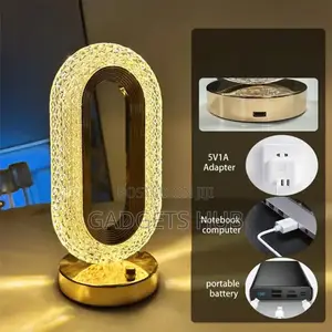 Luxury USB Crystal Bedside Led Night Light Table Lamp