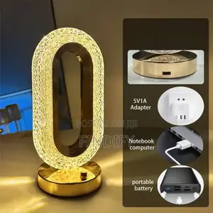 Luxury USB Crystal Bedside Led Night Light Table Lamp