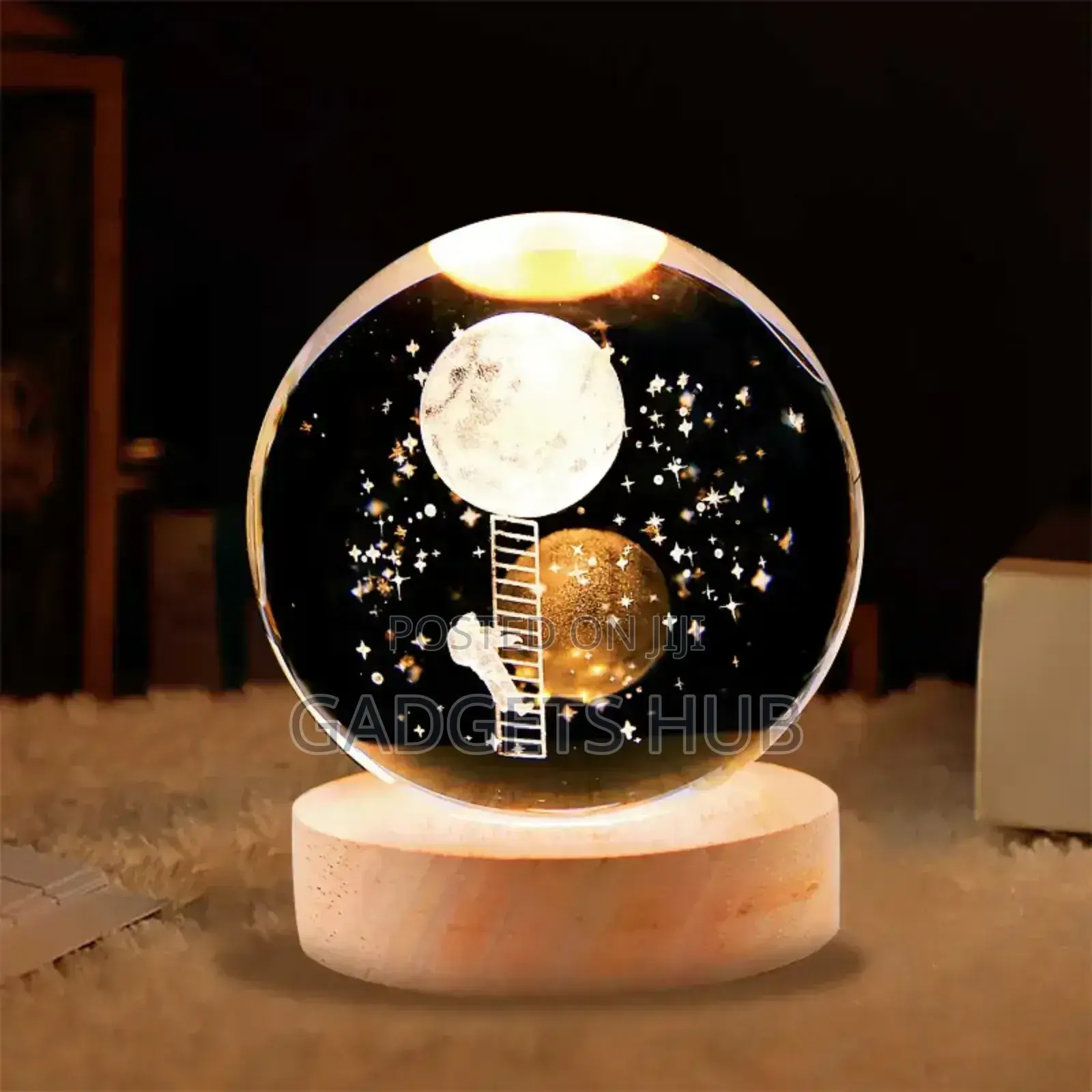 3d Illusion Lamp Wood Led Nightlight for Birthday Gifts