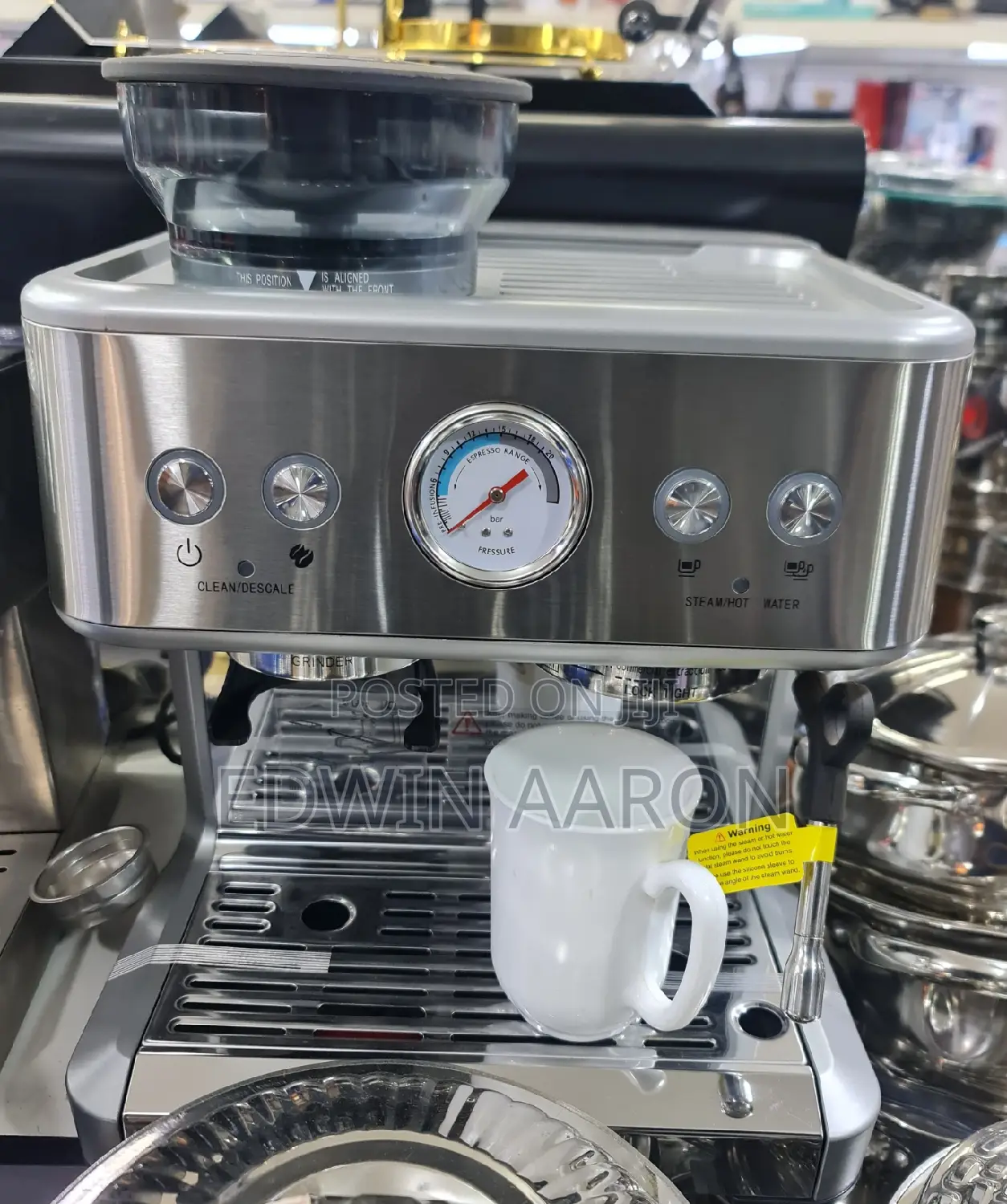 Saachi Commercial Coffee/Espresso Machine (20bar)