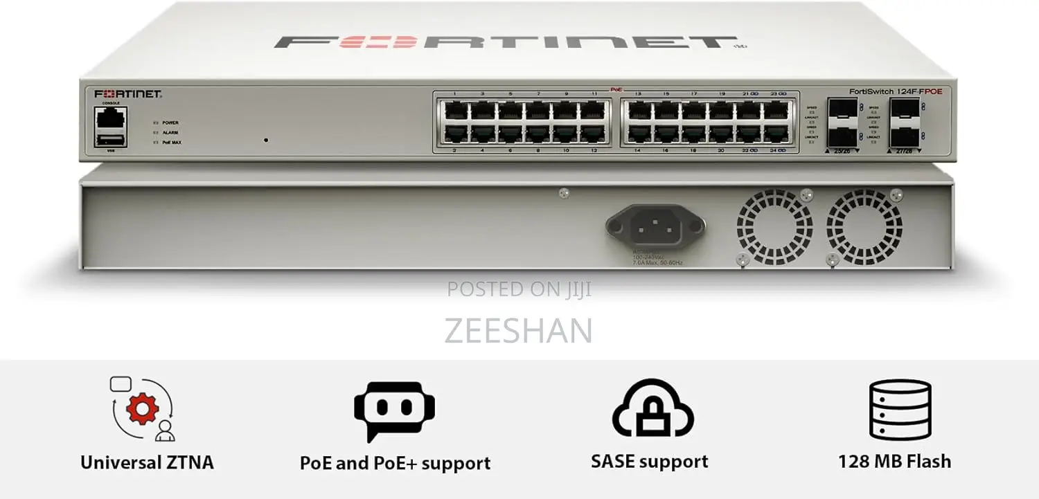 Fortinet Fortiswitch 124f-Fpoe - Fs-124f-Fpoe,