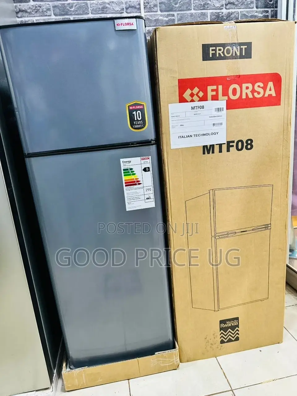 Florsa 168L Double Door Fridge