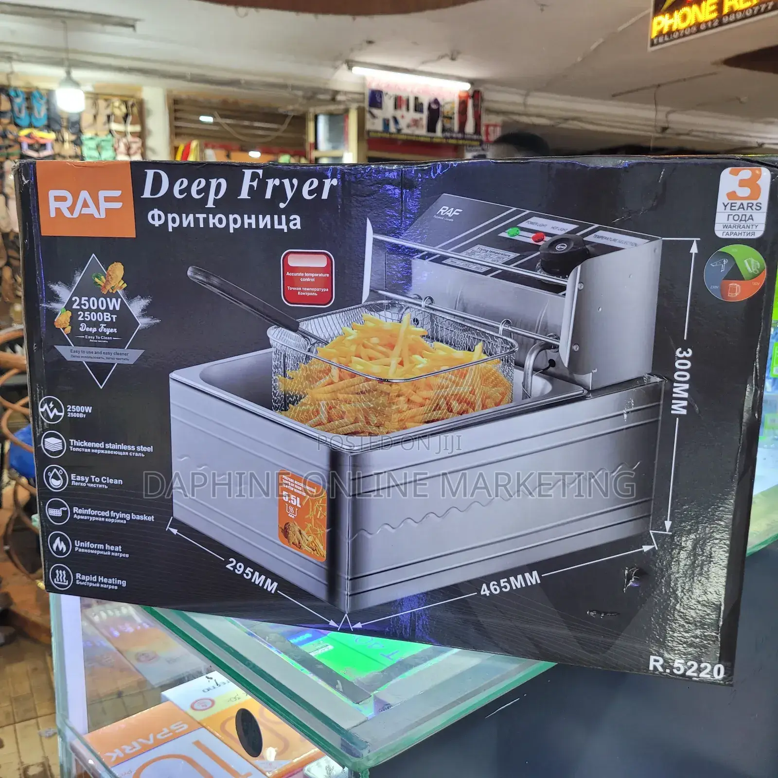 Raf Deep Fryer/ Stainless Deep Fryer Raf