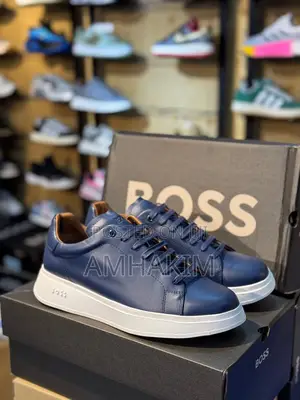 New Boss Classic Leather Sneakers in Stock