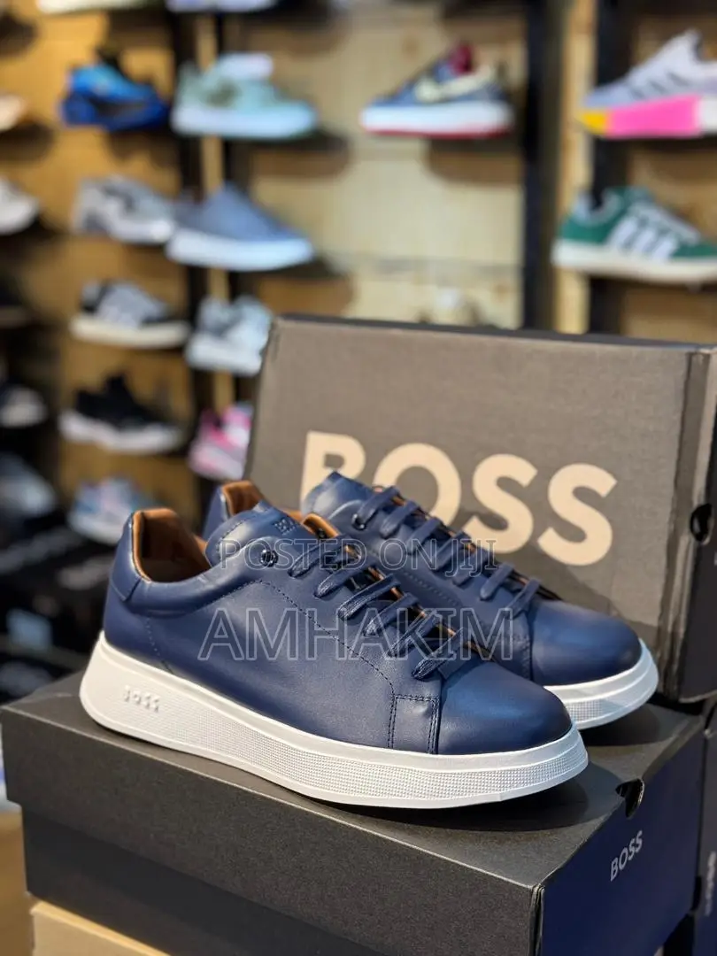 New Boss Classic Leather Sneakers in Stock