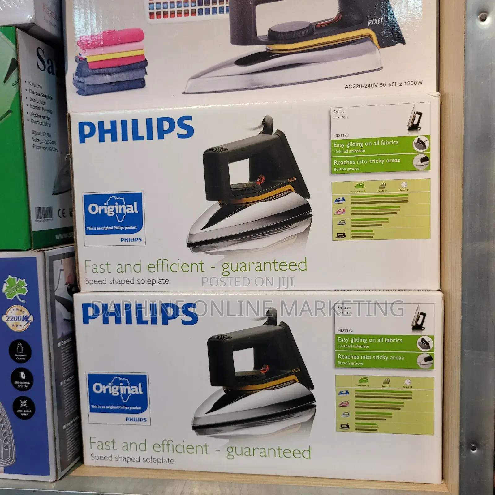 Original Phillips Dry Iron/ Stainless Phillips Dry Iron