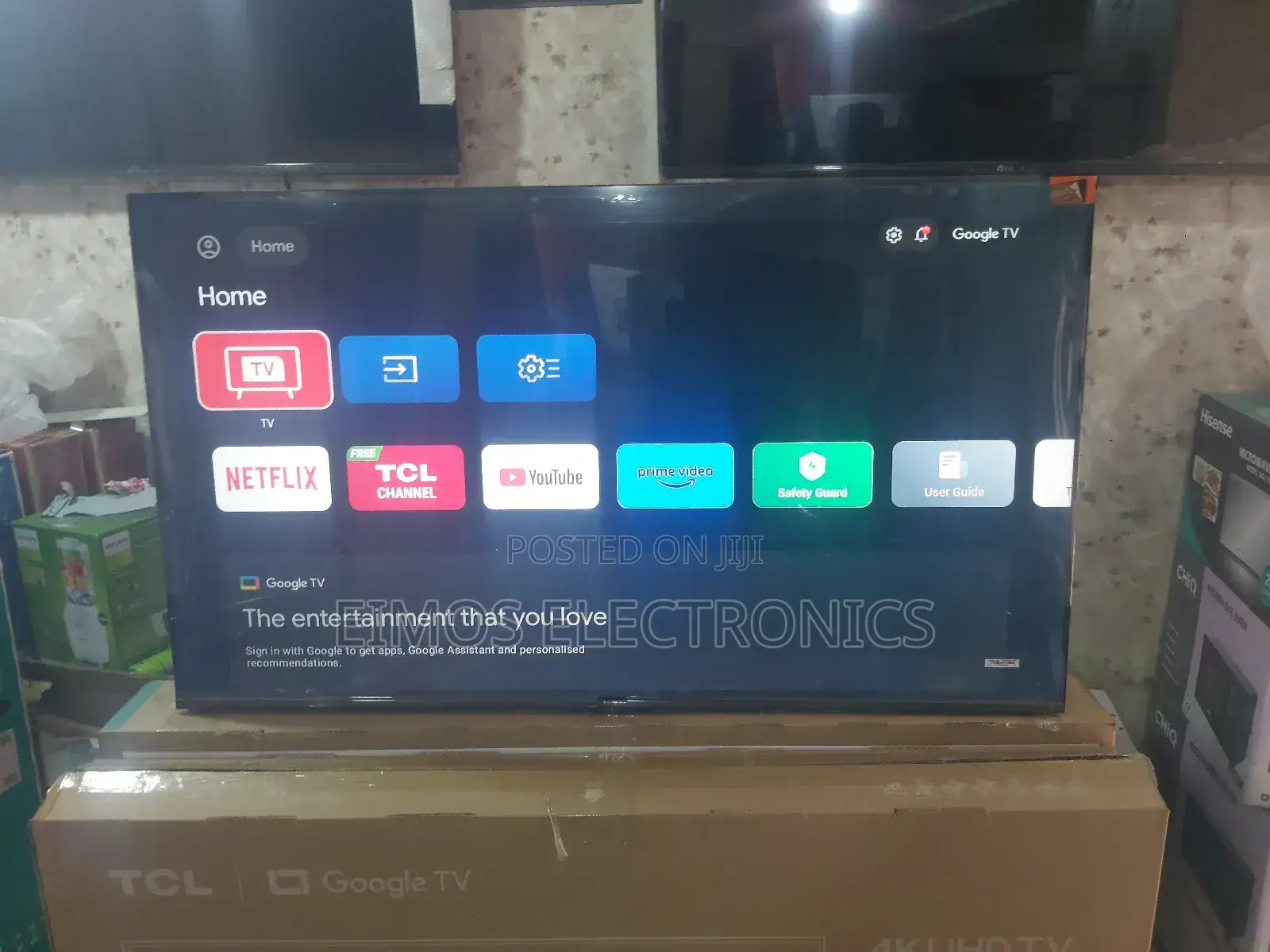 50 Inch Smart TCL Frameless Tv