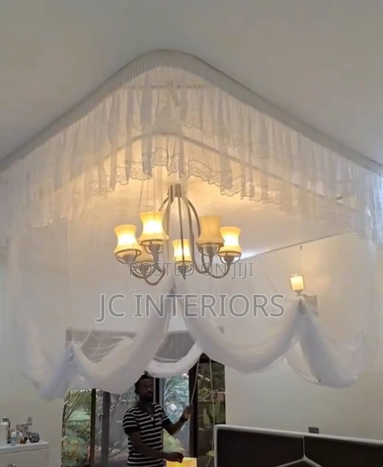 Raise and Drop Ceiling Net