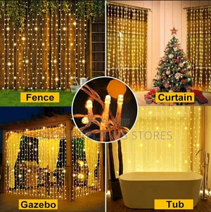 Christmas Outdoor Indoor Curtain Lights Water Fall 3 X 3m