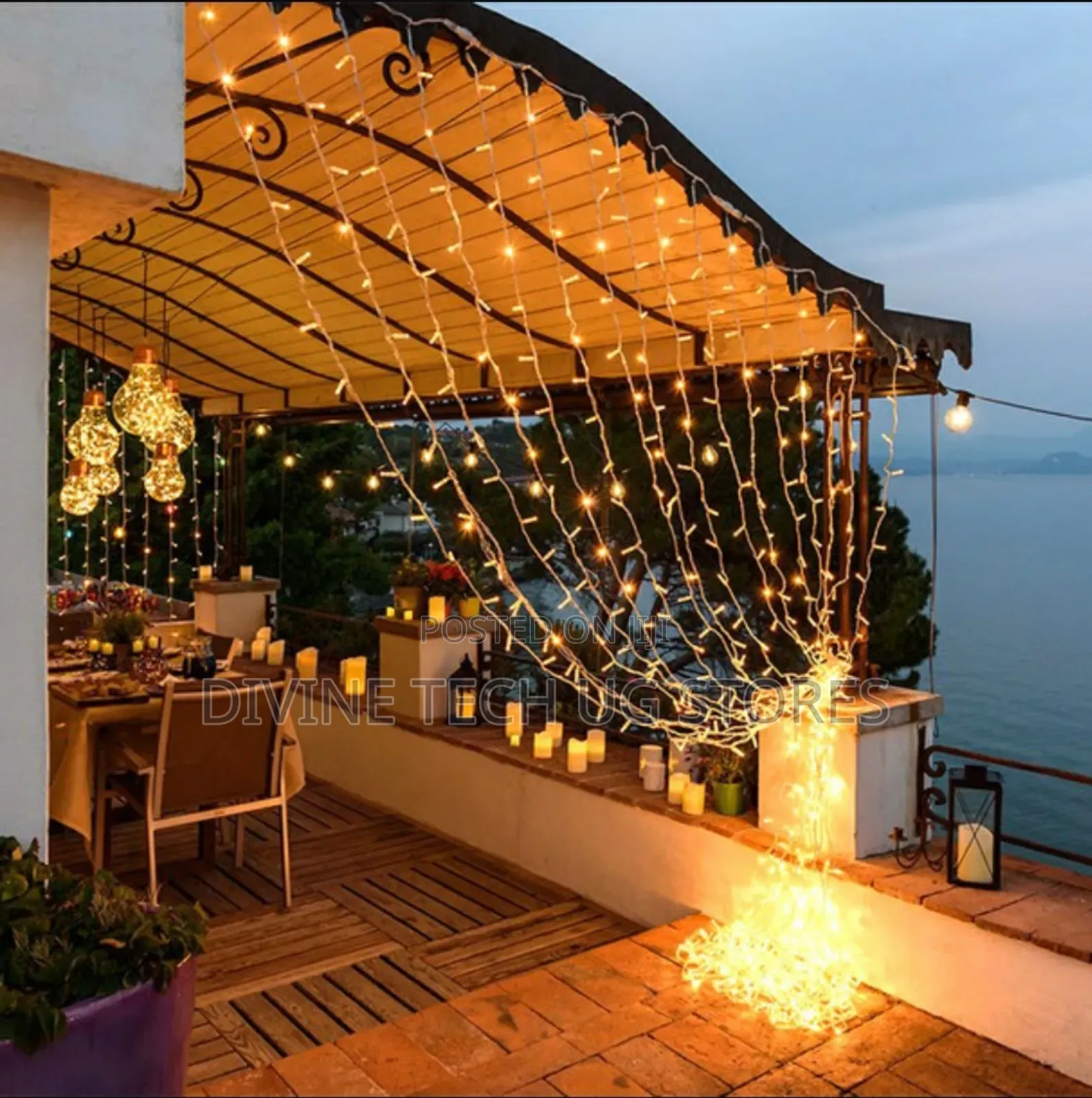 Christmas Outdoor Indoor Curtain Lights Water Fall 3 X 3m