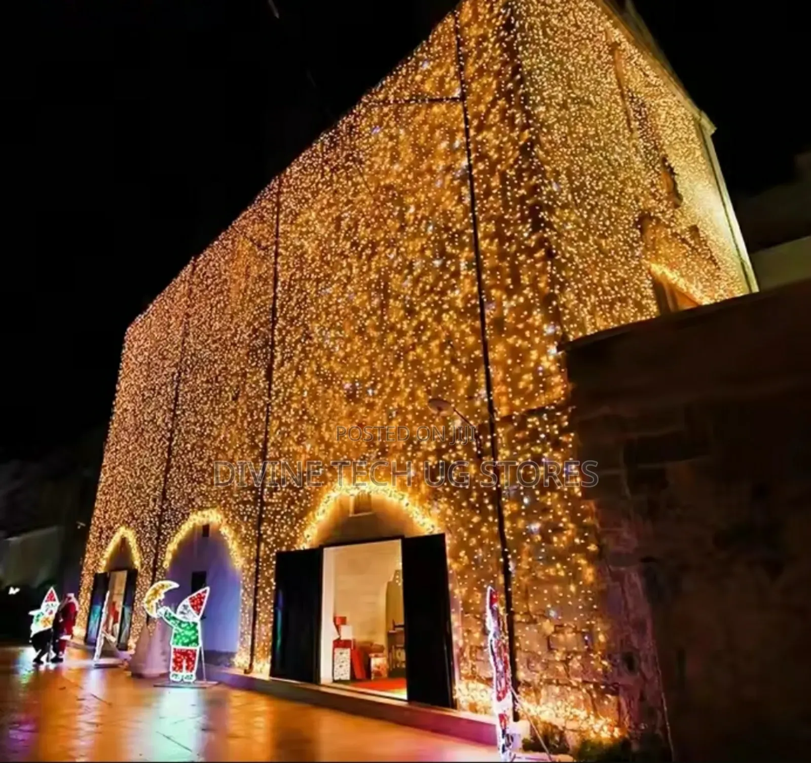 Christmas Outdoor Indoor Curtain Lights Water Fall 3 X 3m