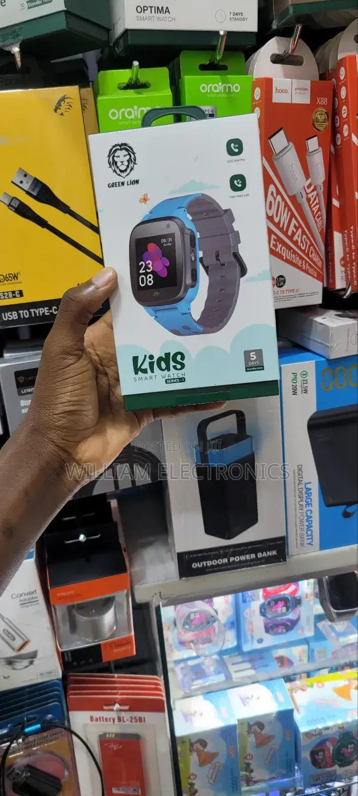 2G Network Kids Smart Watch/Hd Camera Green Lion Smart Watch