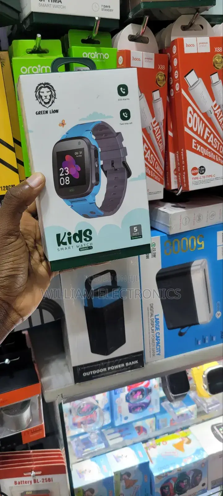 2G Network Kids Smart Watch/Hd Camera Green Lion Smart Watch