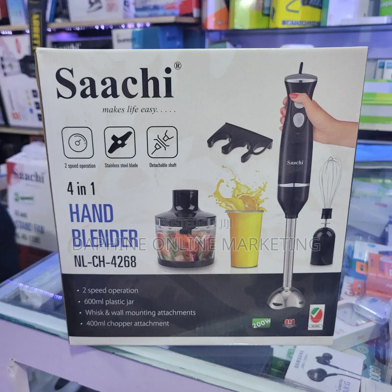 Saachi 4 in 1 Hand Blender/ Hand Blender Sachi
