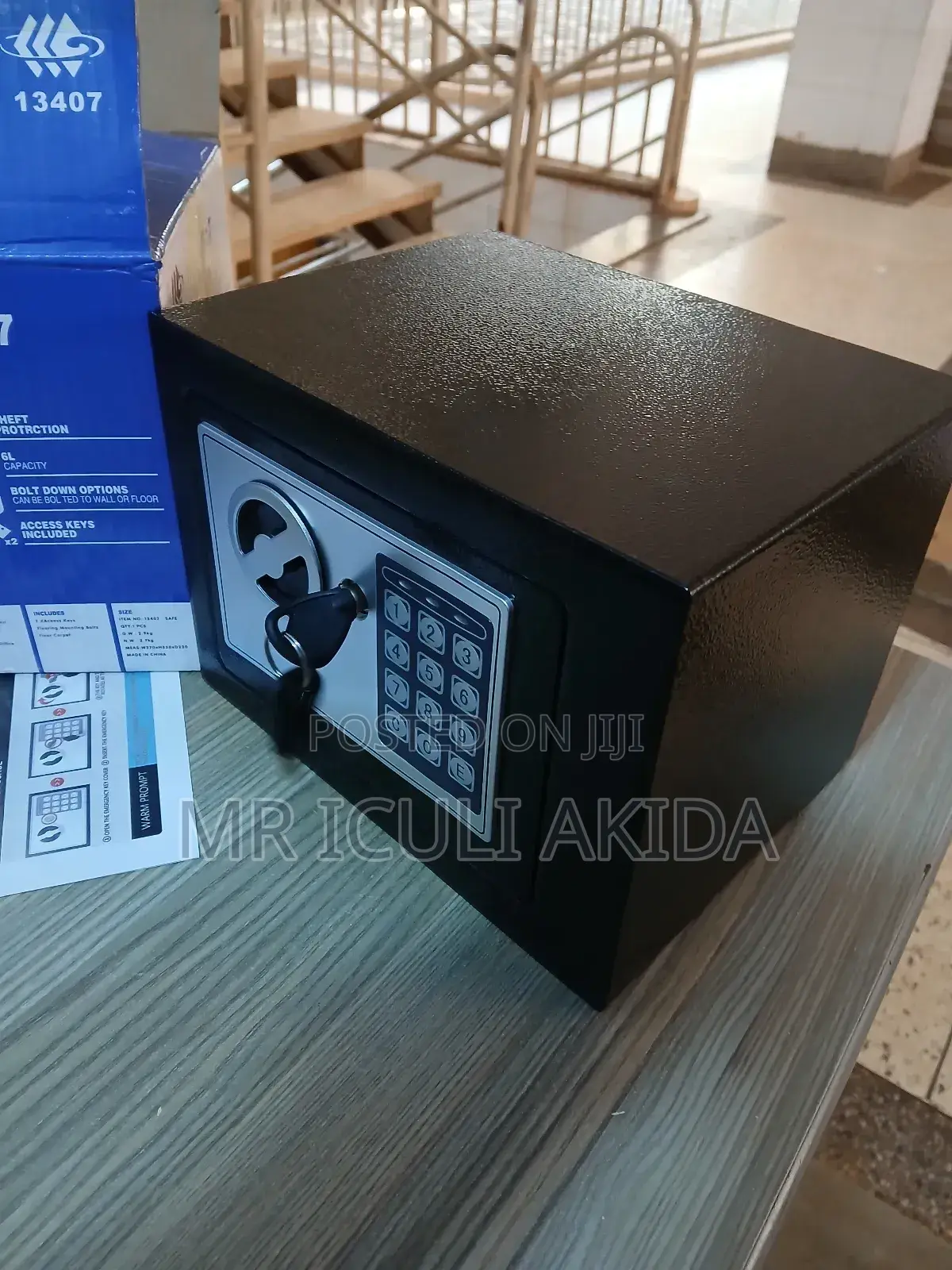 T17 6L Anti Theft Wall Hotel,Office,Home Dual Lock Safe Box