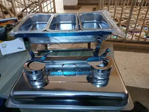 Triple Chambers Stainless Steel Chafing Dish Food Warmers