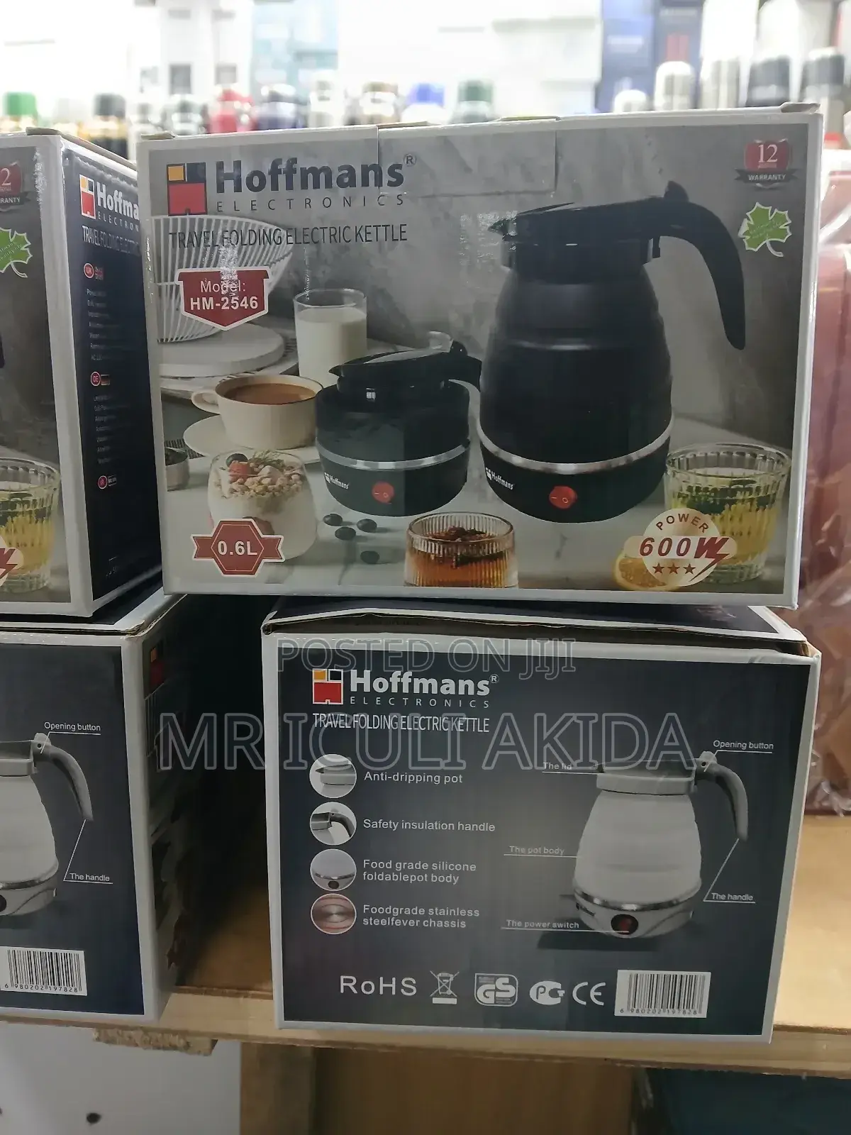 Hoffman's Travel Folding Electric Kettle