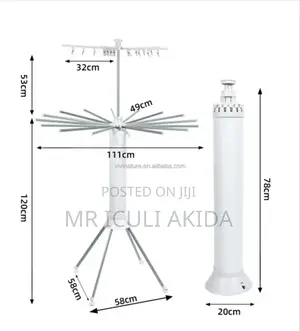 Foldable 3600rotate Alumnium Collapsible Tripod Clothes Rack