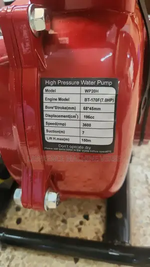 High Pressure Water Pump 600 Meters
