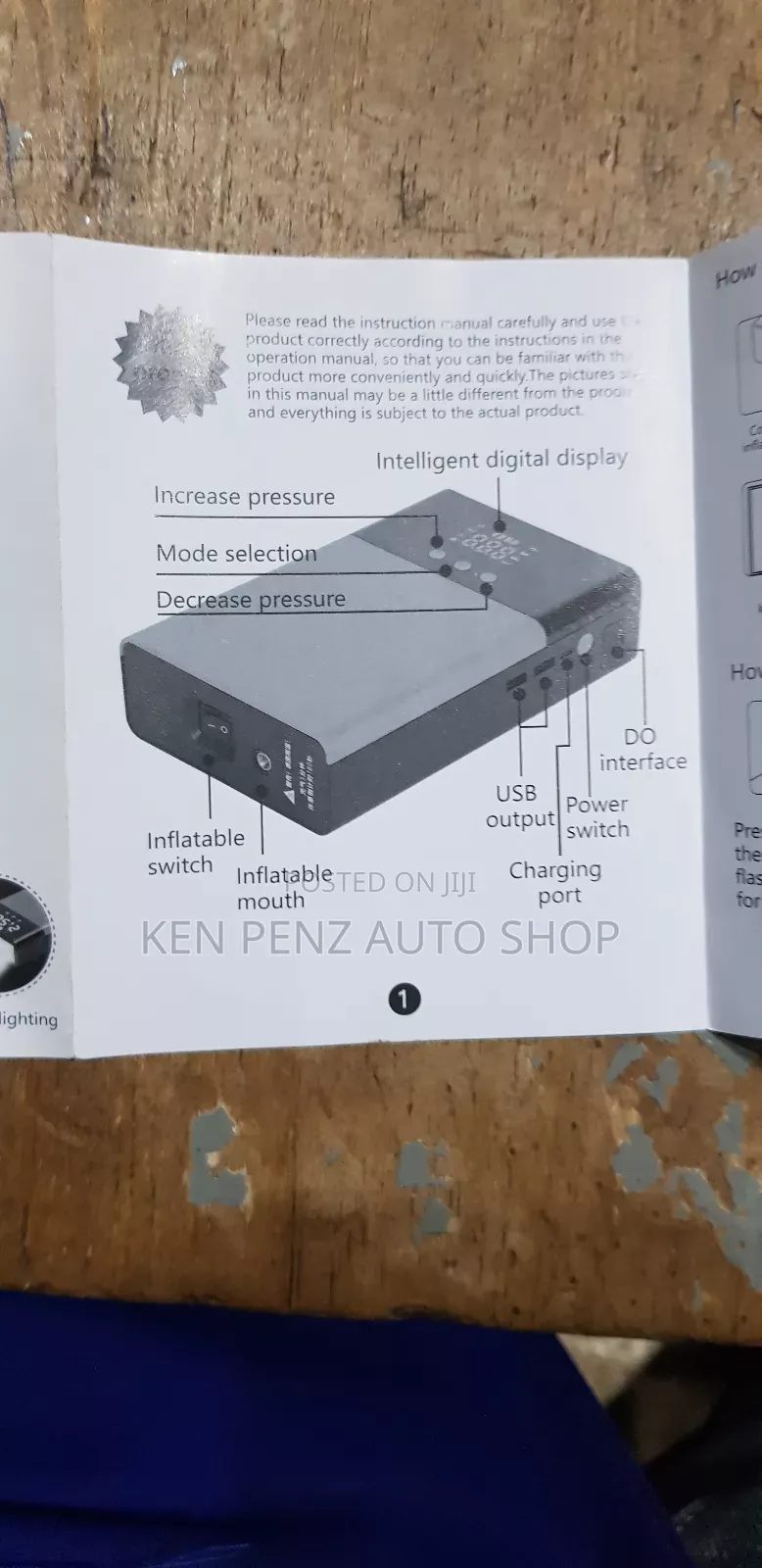 Car Jumpstarter and Air Inflator
