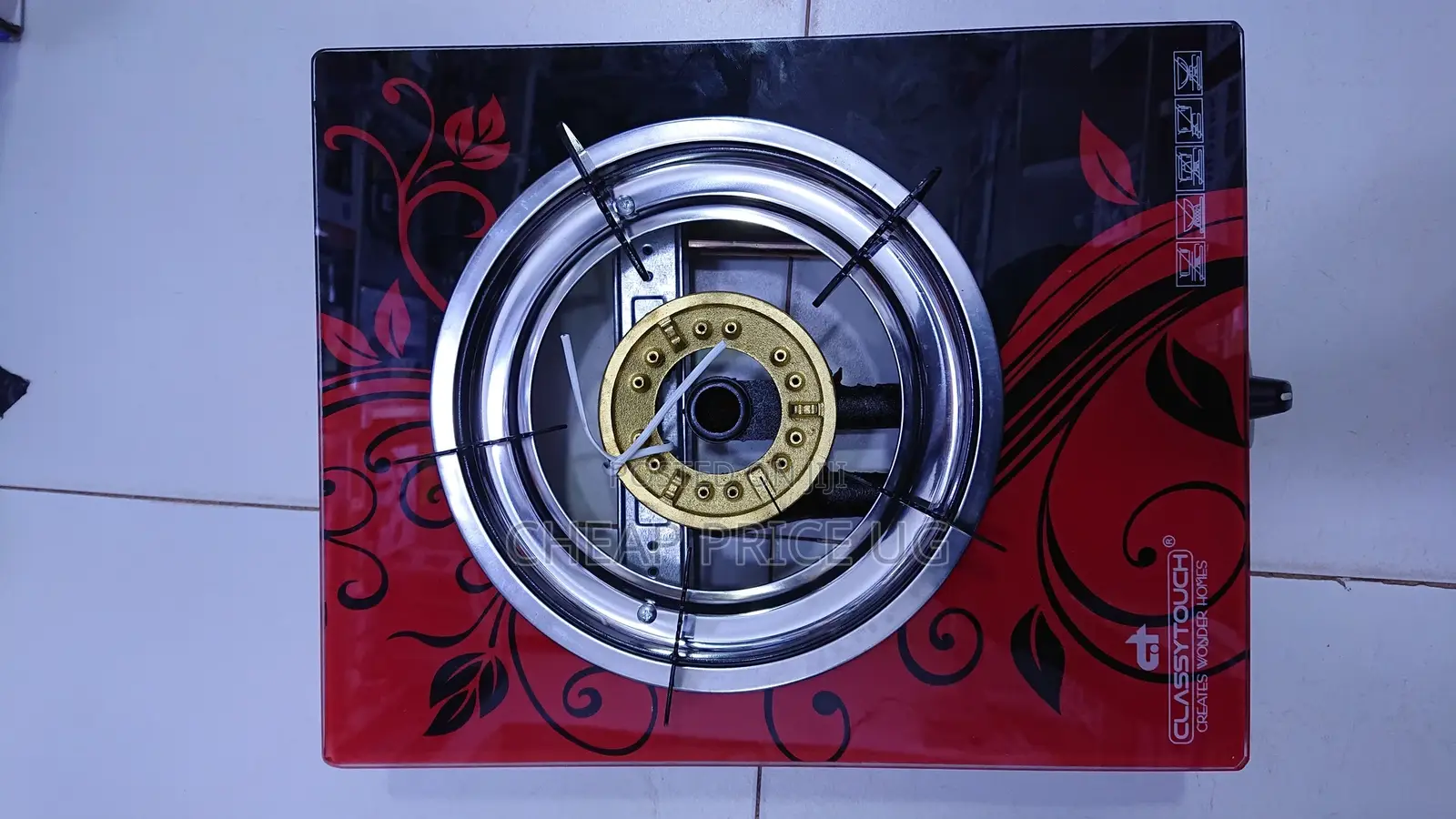 Classy Touch Glass Gas Burner