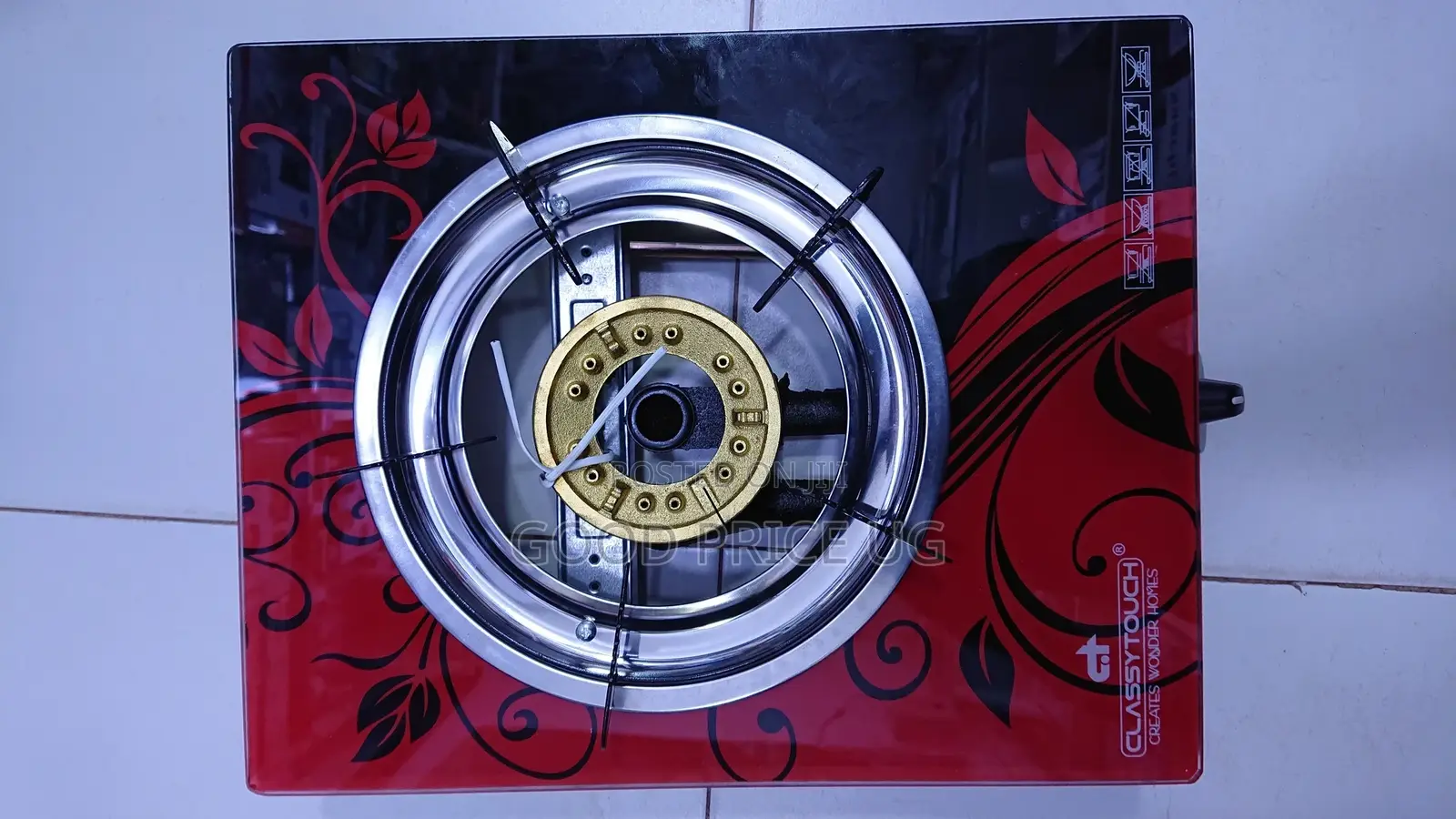 Classy Touch Glass Gas Burner