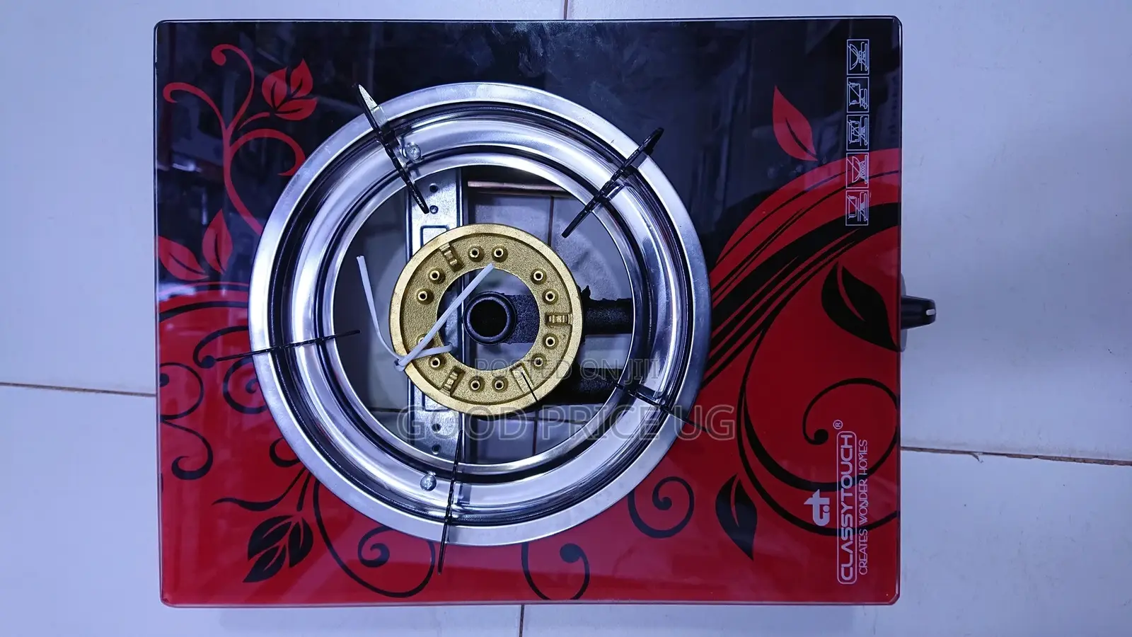 Classy Touch Glass Gas Burner