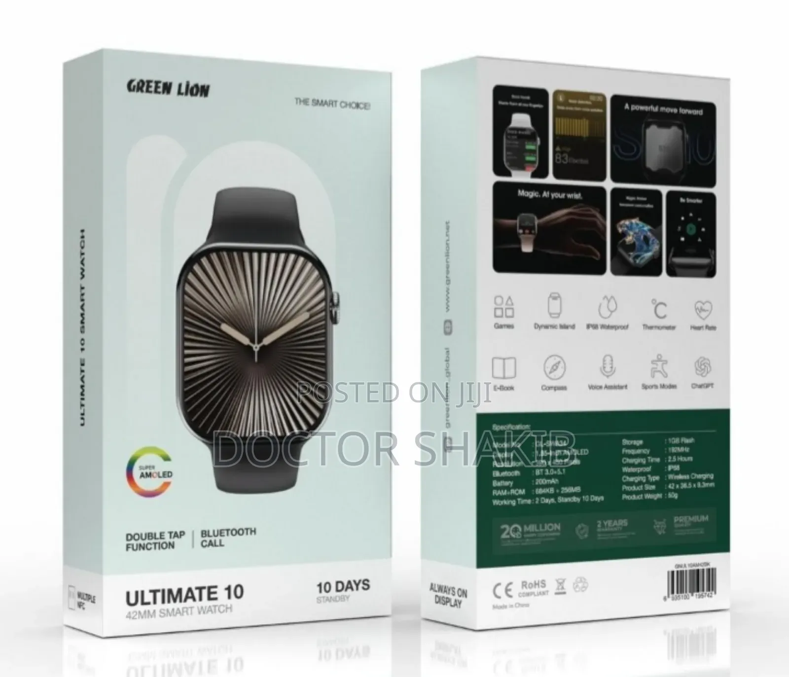 Brad New Green Lion Smart Chice Watches