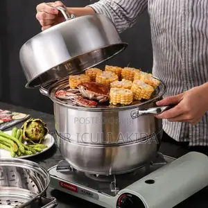 High Polish 28cm 3layer Stainles Steel Food Steamer Pots Set