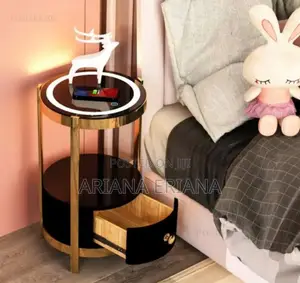Photo - Modern Bedside Table With Wireless Creative Charging
