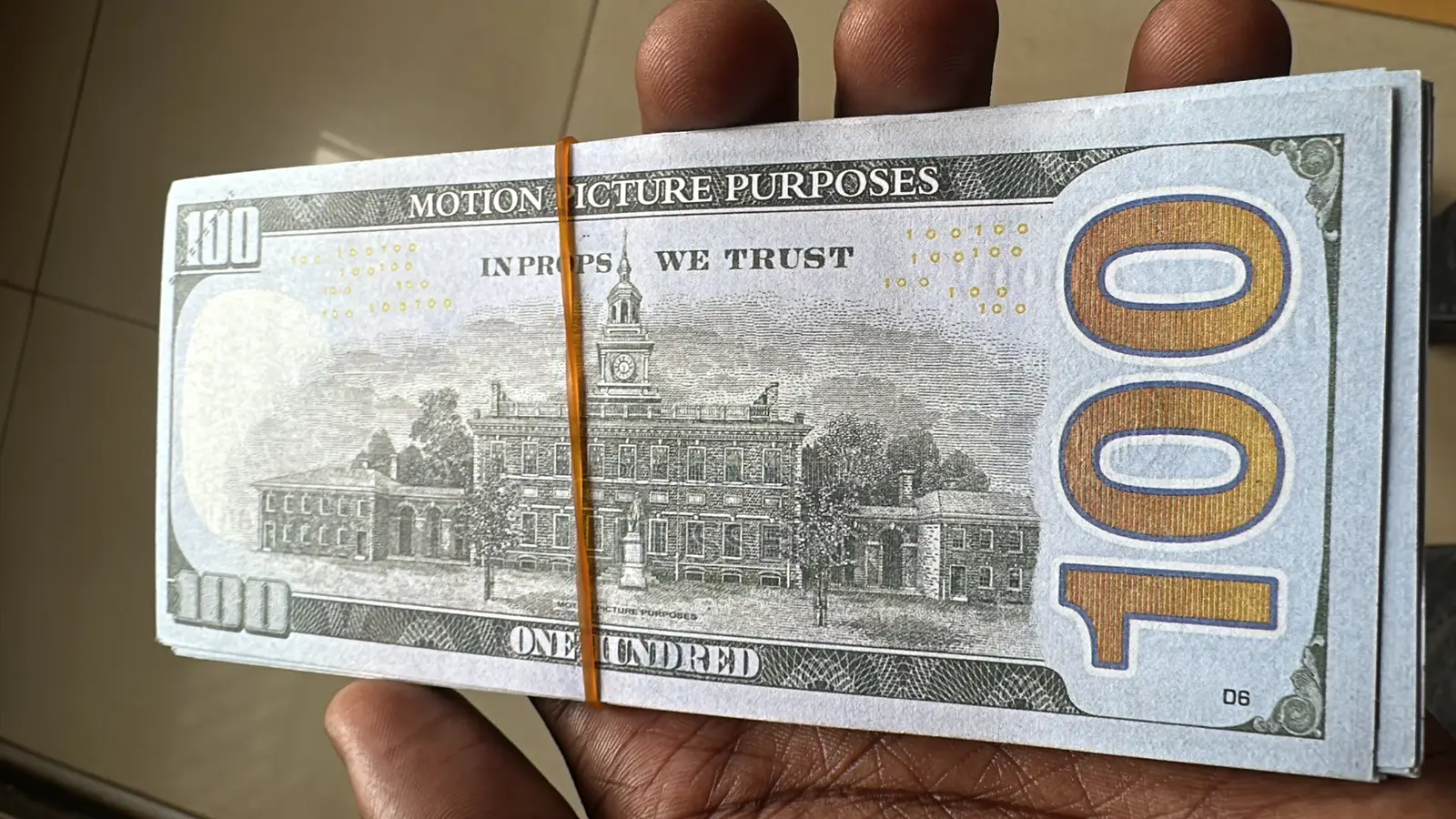 50pcs $100 Type 1 USD Paper Bar
