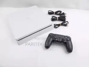 Playstation 4 Ps4 White Slim 500gb Console With Controller
